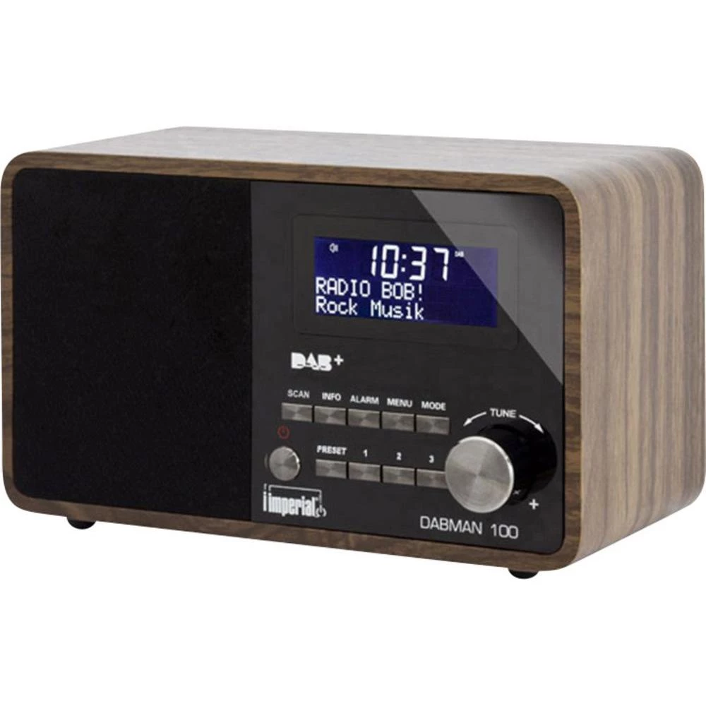 DAB+ Radio 100 Imperial Dabman Stolni radio crna, crvo slika