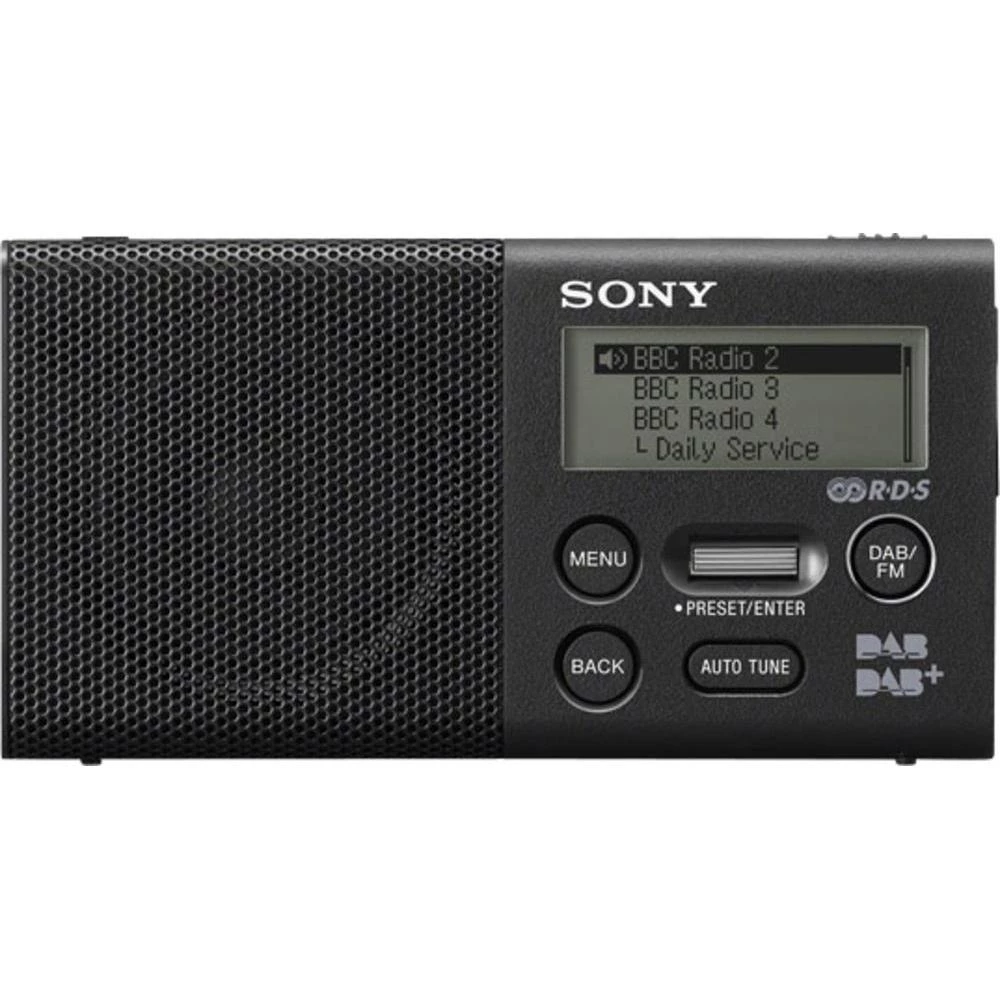 DAB+ Radio XDR-P1DBP Sony Džepni radio, funkcija punjenja baterije, crna slika