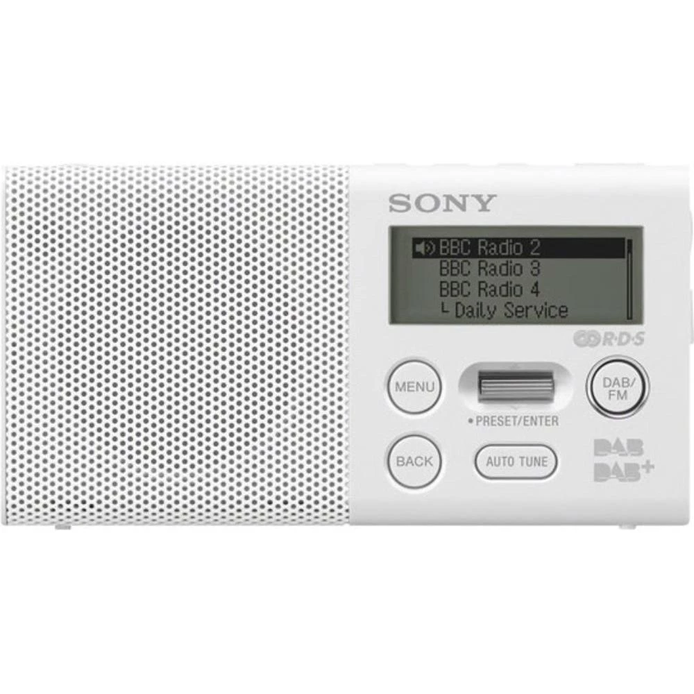 DAB+ Radio XDR-P1DBP Sony Džepni radio, funkcija punjenja baterije, bijela slika
