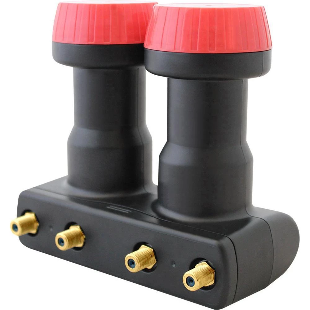 Četverostruki LNB konvertor Monoblock MegaSat Diavolo broj korisnika: 4 hvatač signala: 40 mm pozlaćeni priključci, zaštita od vremenskih prilika slika