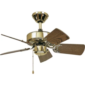 Stropni ventilator CasaFan Classic Royal 75 MP (promjer) 75 cm boja krila: stari hrast, boja kućišta: mesing (polirani) slika