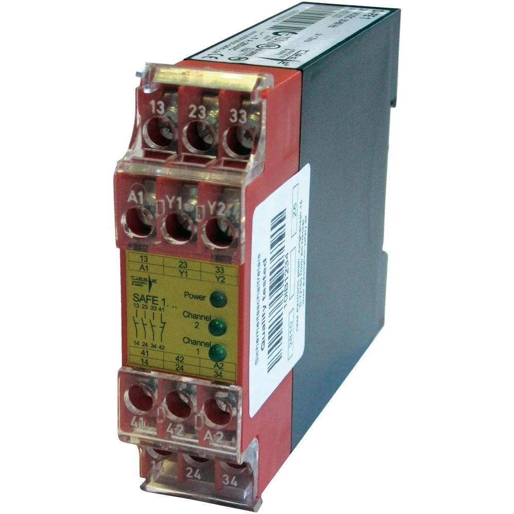 Sigurnosni relej za isključivanje u nuždi i nadzor vrata Riese SAFE 1 24 V DC/AC slika