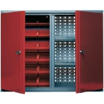 Küpper 70322 viseći ormar 80 cm, 2 vrata, 18 kutija za skladištenje, crvene boje (Š x V x D) 80 x 60 x 19 cm