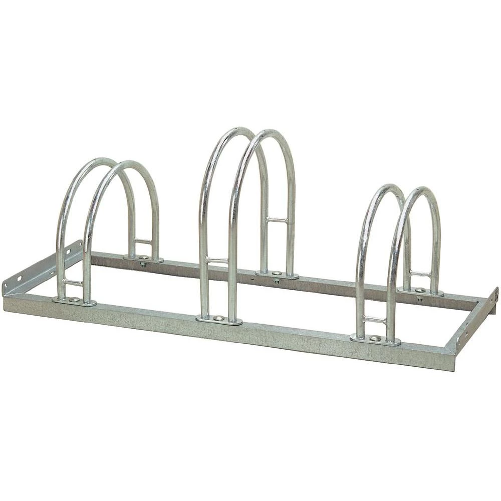 Stalak za bicikle 3 mjesta 2-strani Moravia 169.18.628 čelik, cink-sive boje slika