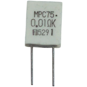Metaloslojni otpornik 0.01 radijalno ožičen MPC76 2 W MPC76 2W 0,01 Ohm 10% 1 kom. slika