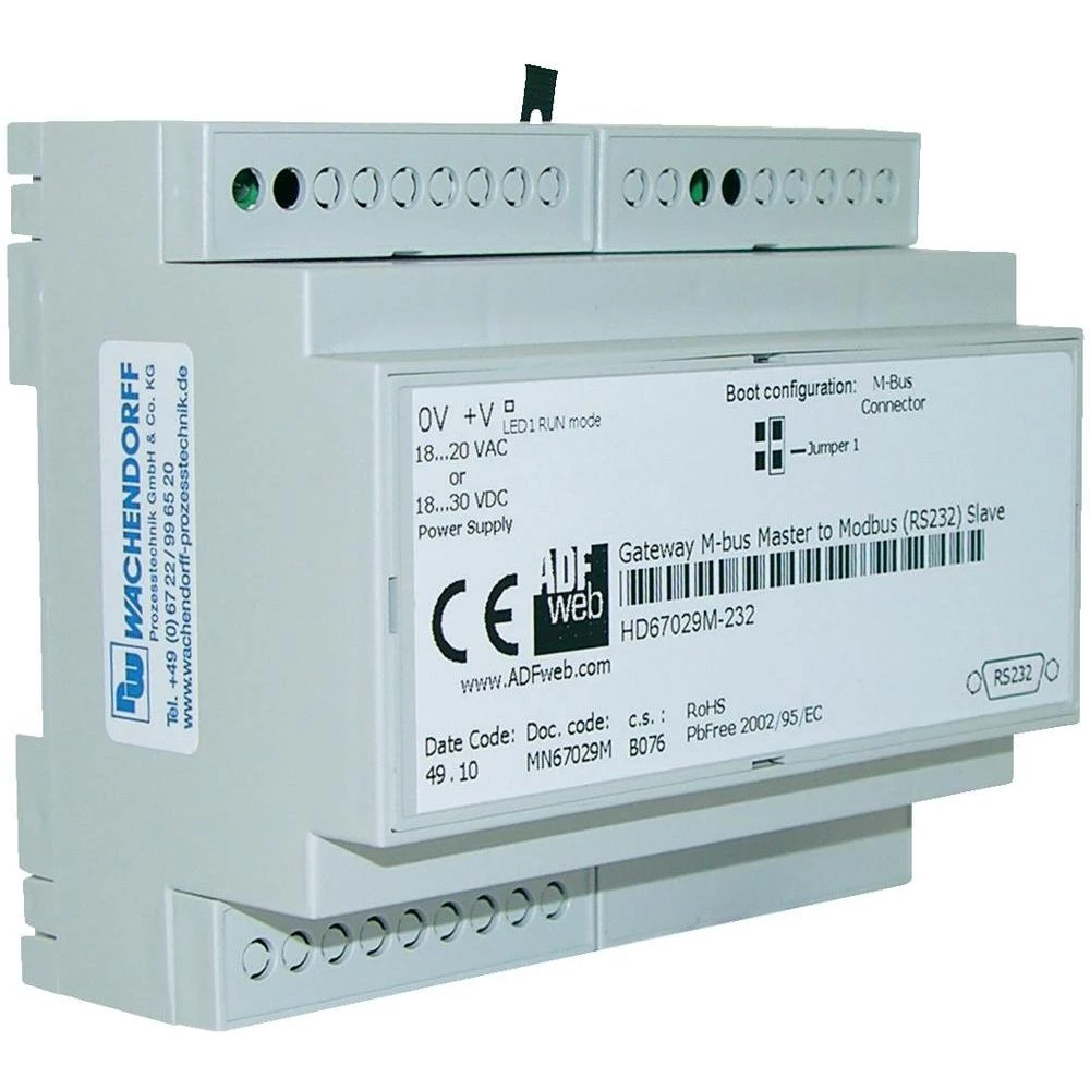 Poveznik (gateway) M-Bus na Modbus RTU slika