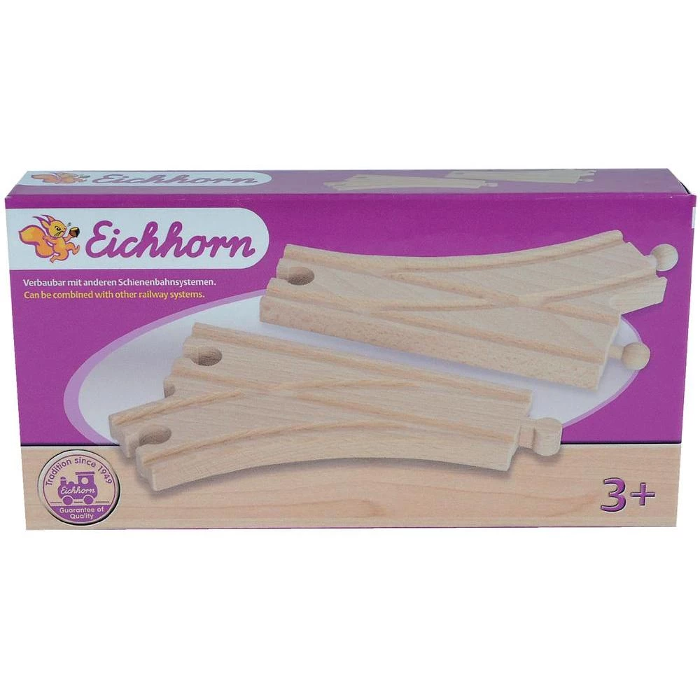 Eichhorn drvena željeznica 100001407 2-dijelni set skretnica (tračnice) slika