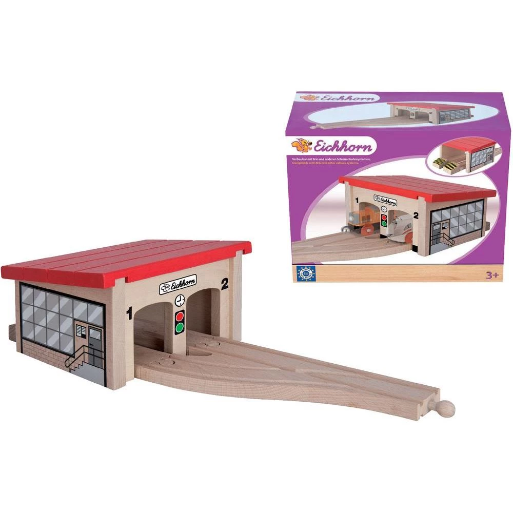 Eichhorn drvena željeznica 100001515 kuća za lokomotive slika