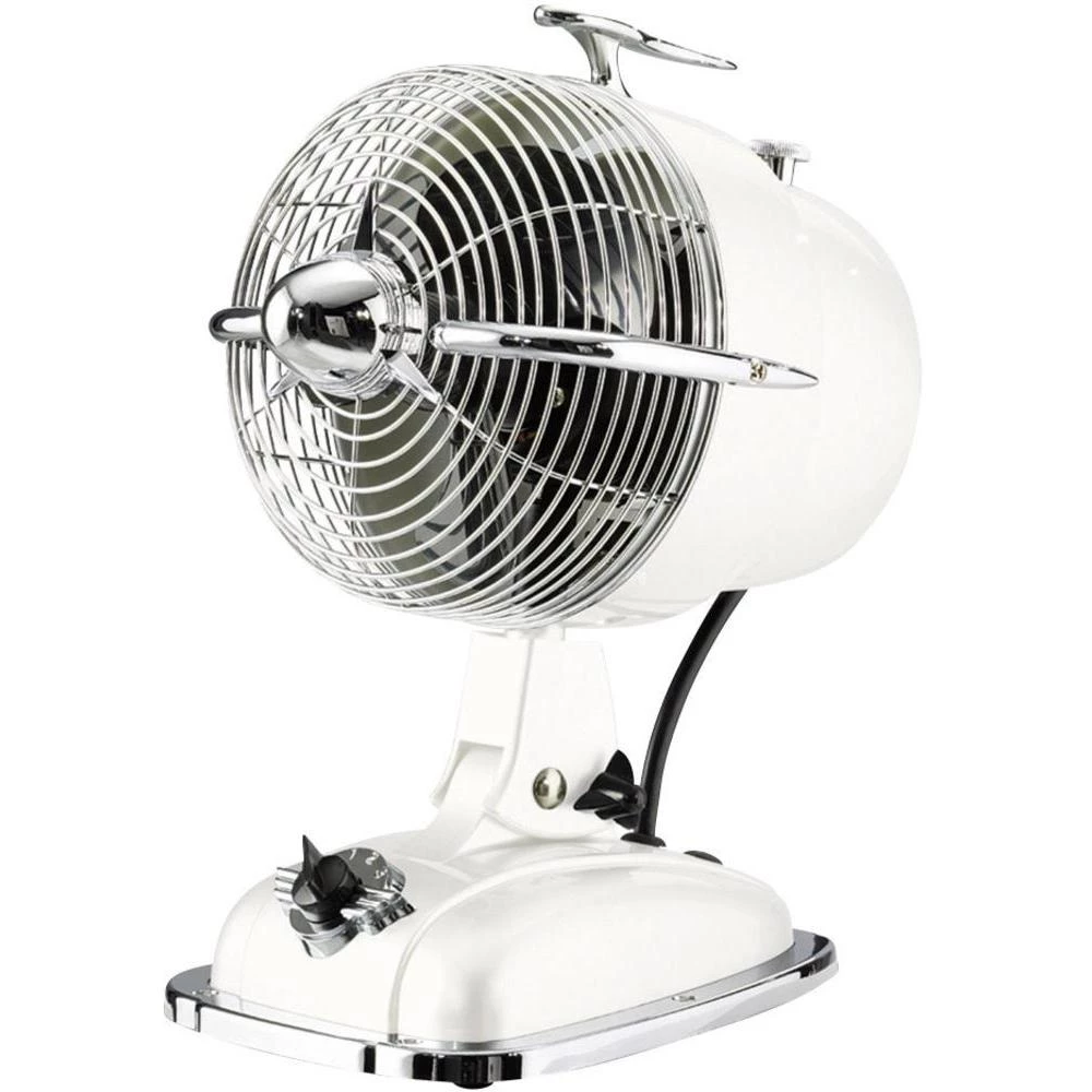 Stolni ventilator CasaFan RetroJet bijela 24 W (promjer x V) 18.2 cm x 32 cm bijela, krom slika
