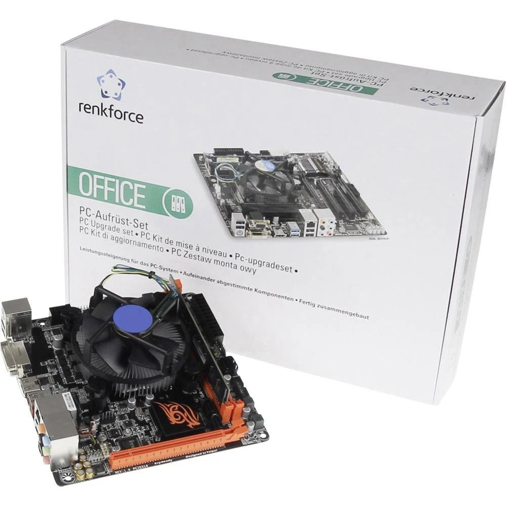 PC Tuning komplet Intel® Pentium™ G4400 (2 x 3.3 GHz) 4 GB Intel HD Graphics Mini-ITX slika