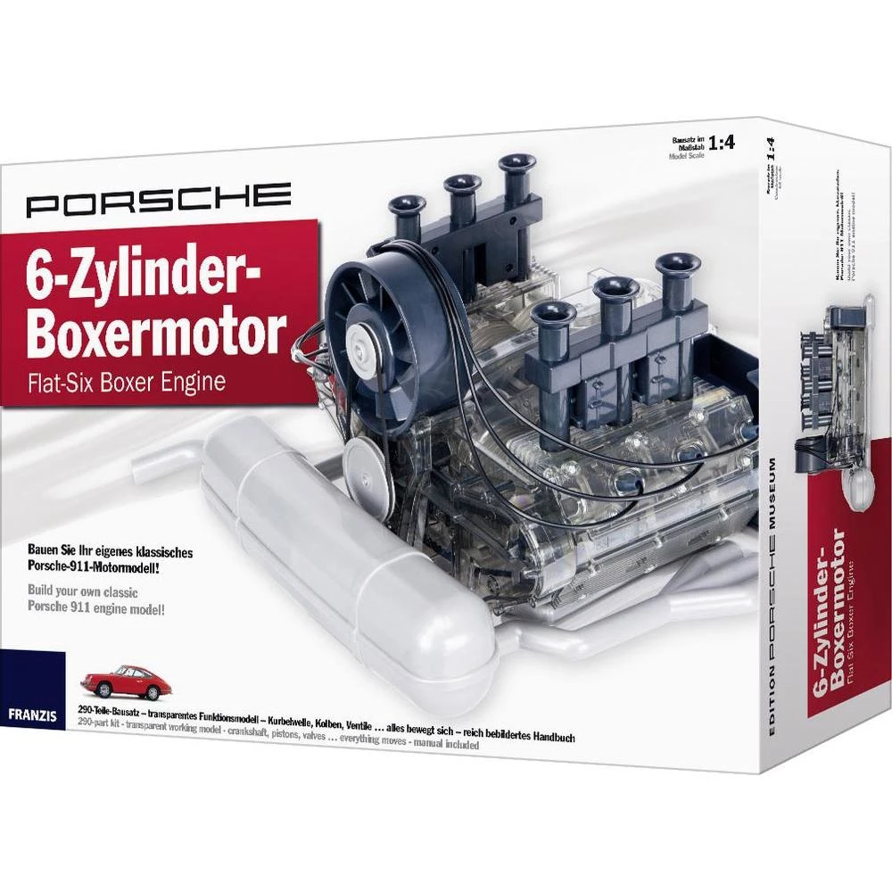 Franzis Verlag Porsche 6-cilindarski 65.911 bokser motor, od 14 godina, komplet za sastavljanje slika
