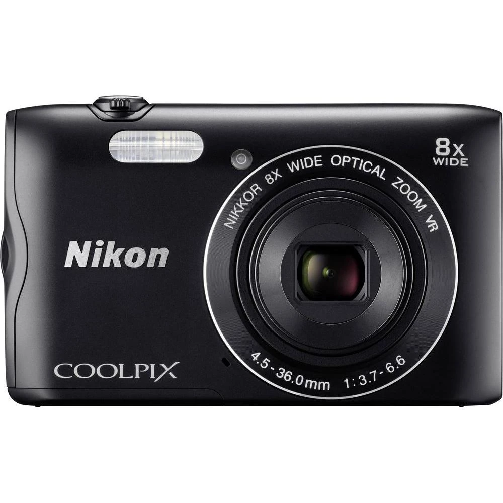 Digitalna kamera Coolpix A-300 Nikon 20.1 mil. piksela optički zoom: 8 x crna WiFi, Bluetooth slika