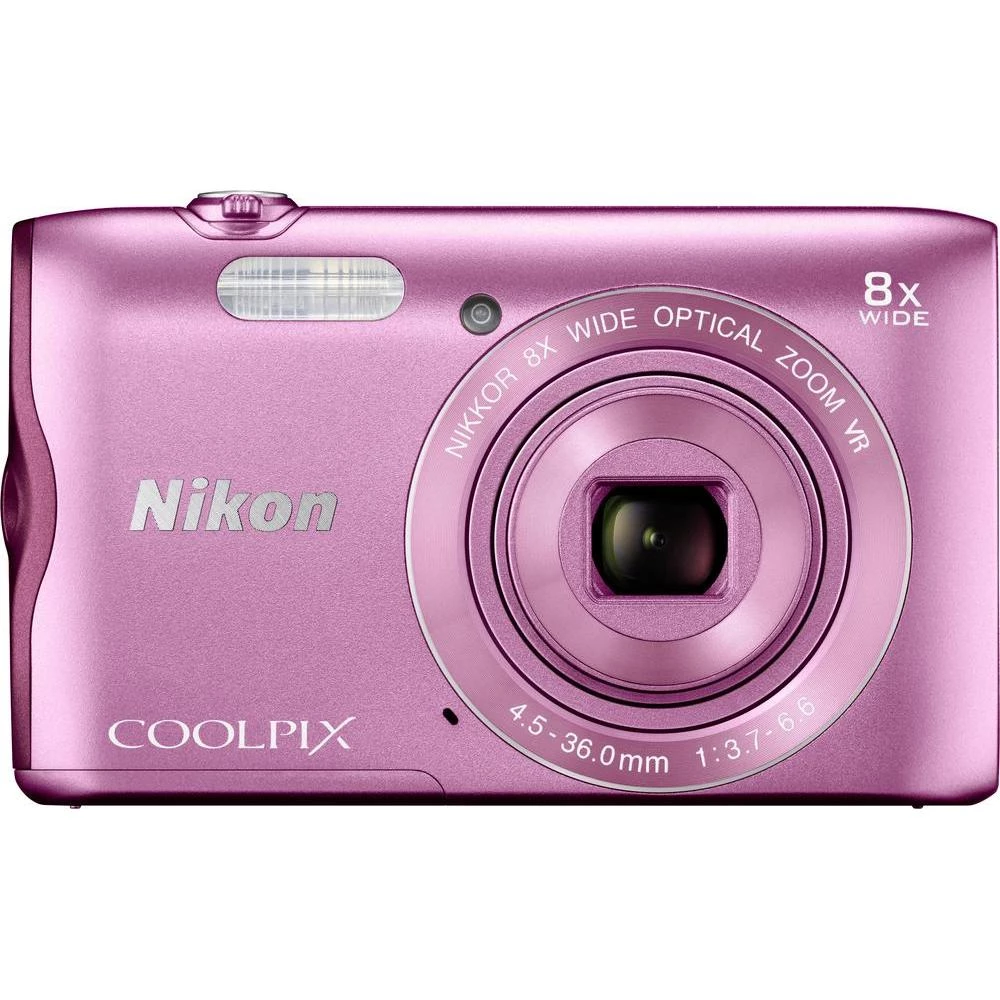 Digitalna kamera A-300 Nikon 20.1 mil. piksela optički zoom: 8 x ružičasta WiFi, Bluetooth slika