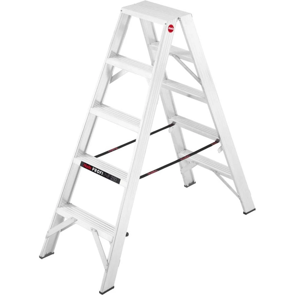 Stojeće dvostrane ljestve s prečkama ProfiLine D 250 8725-250 Hailo maks. radna visina 2.5 m slika