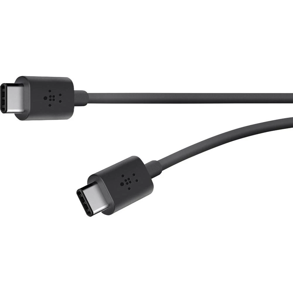 USB 2.0 priključni kabel [1x USB-C™ utikač - 1x USB-C™ utikač] Belkin 1.80 m crna slika
