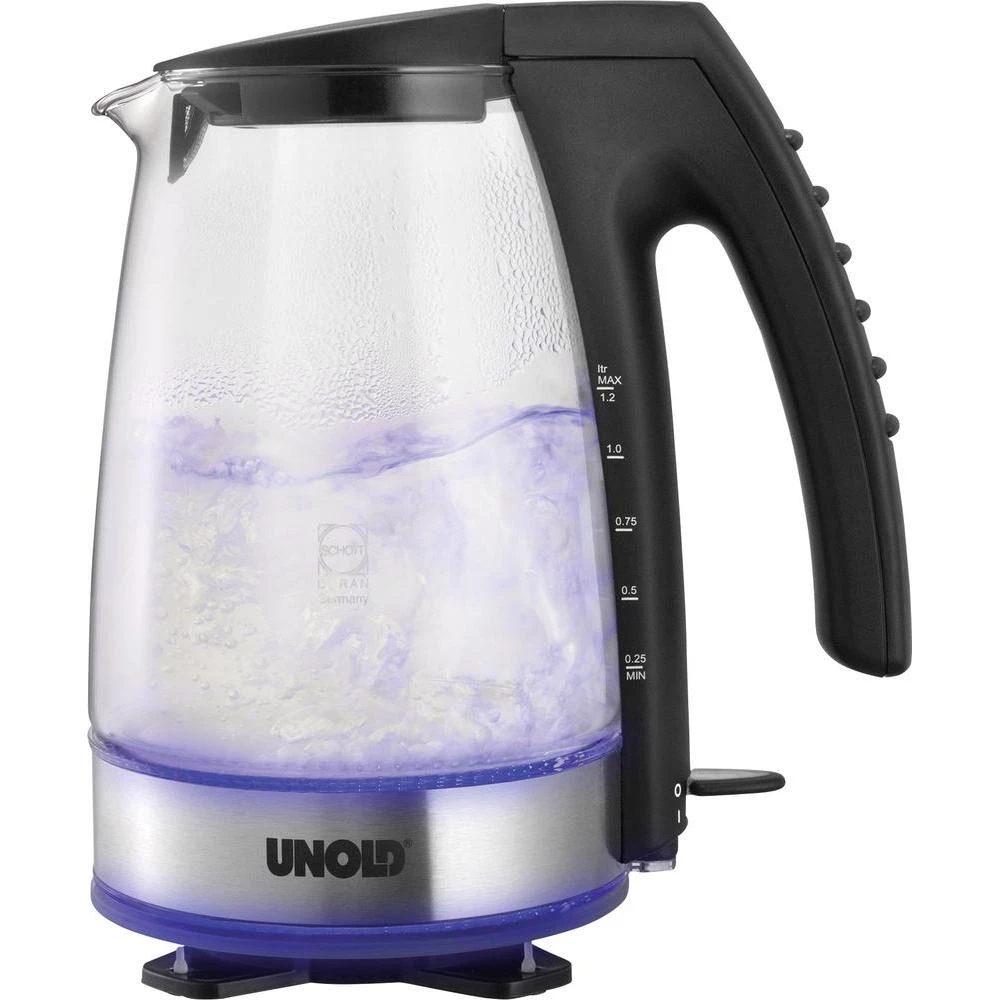 Kuhalo za vodu Unold bežično, ultra brzo, staklo, crna slika