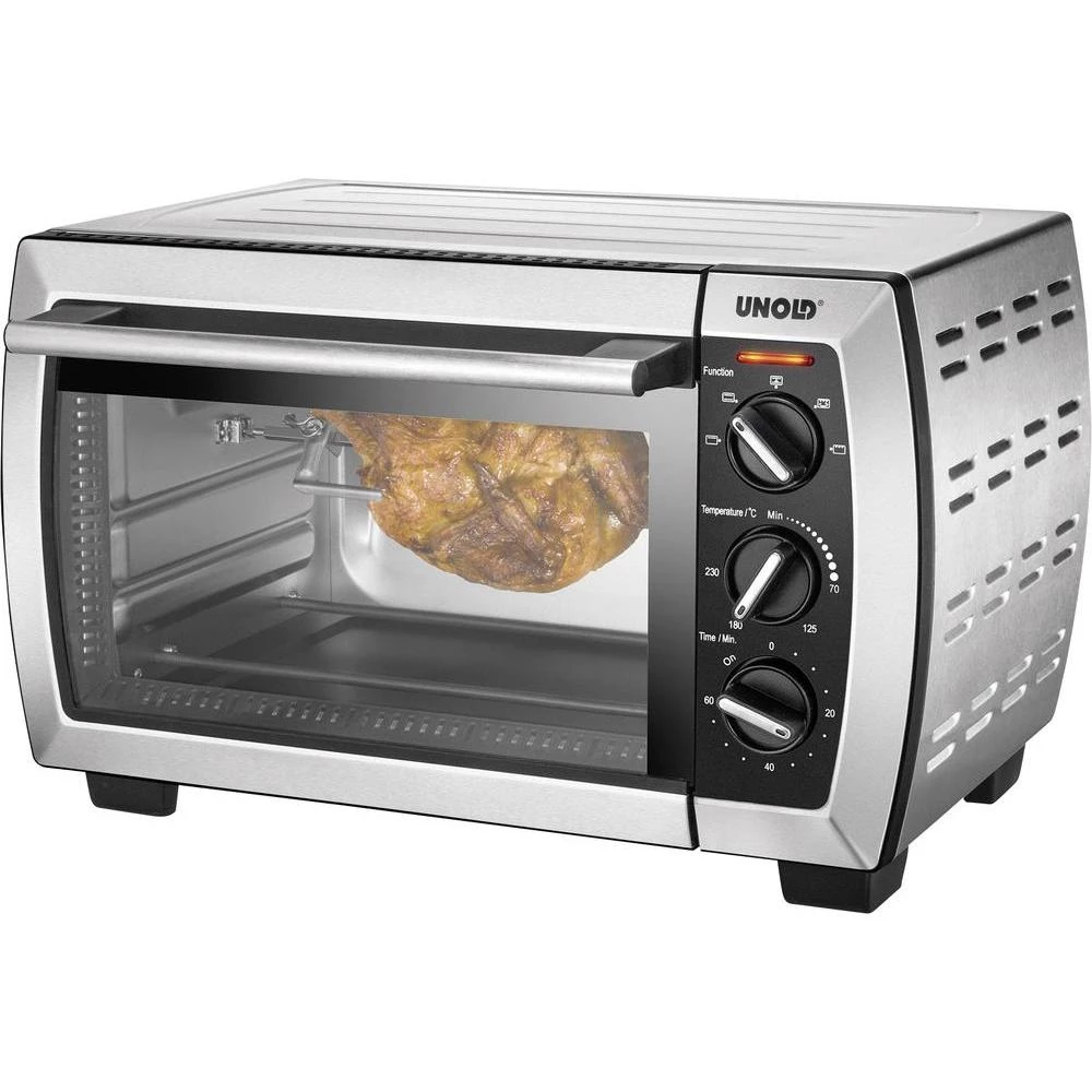 Mini pećnica Unold funkcija roštilja, s ražnjem, tajmer Višenamjesnka pećnica 22 l slika