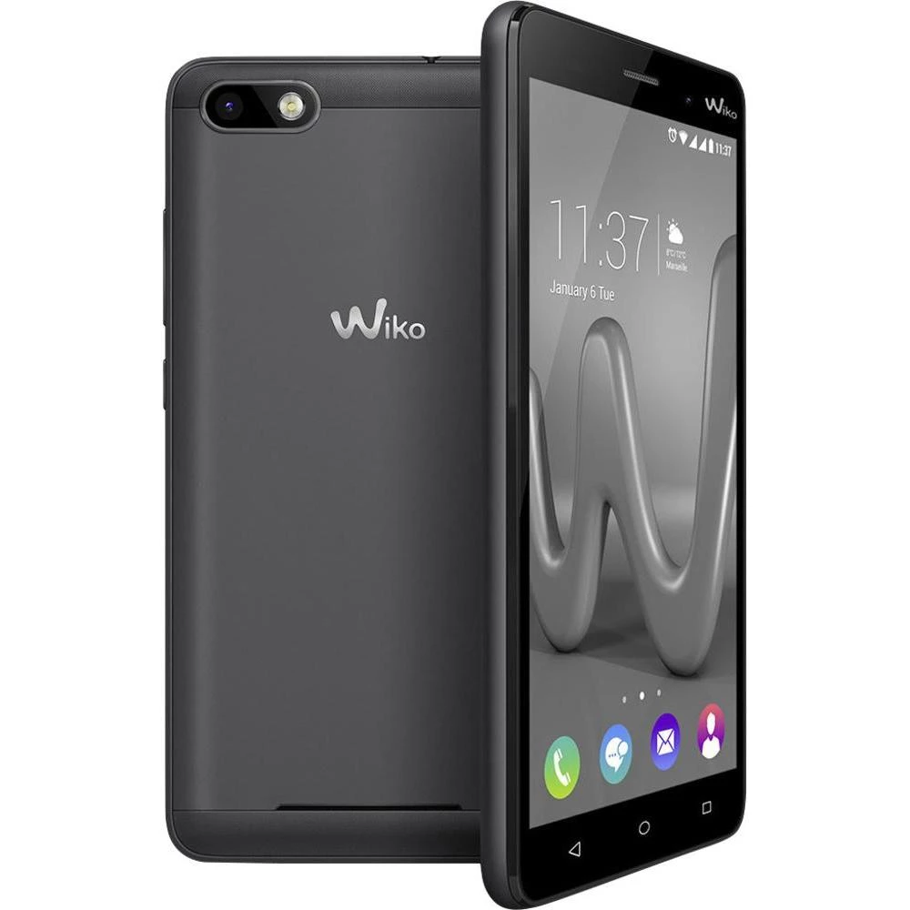Dual SIM pametni telefon Lenny 3 WIKO 12.7 cm (5 inča) 1.3 GHz Quad Core 16 GB 8 mil. piksela Android™ 6.0 Marshmallow siv slika