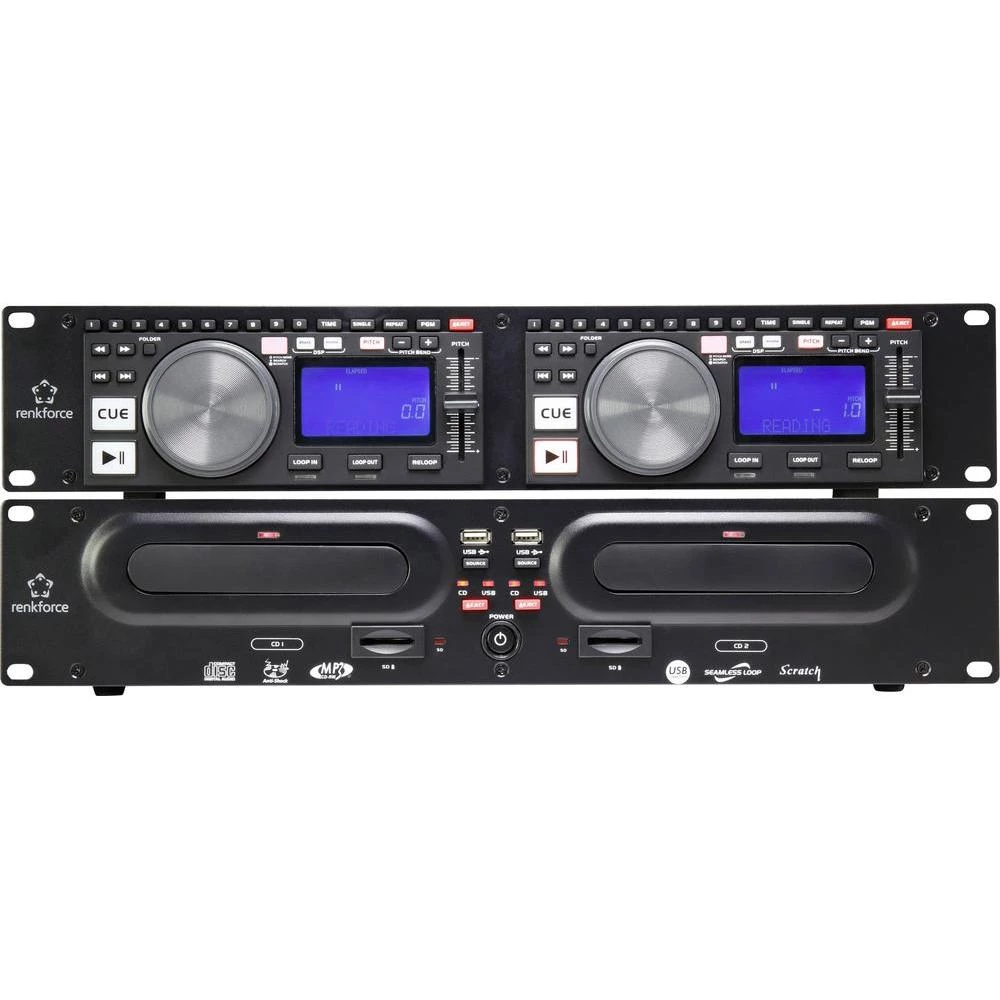 DJ dvostruki CD reproduktor renkforce slika