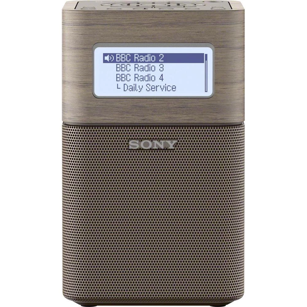 DAB+ stolni radio XDR-V1BTDT Sony AUX, Bluetooth®, DAB+, NFC, UKV može se ponovo napuniti smeđa slika