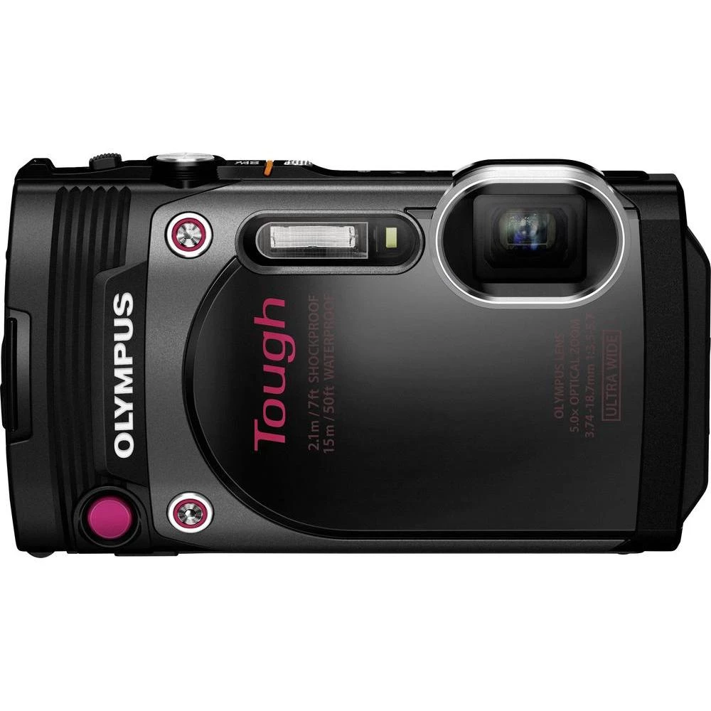 Digitalna kamera TG-870 Olympus 16 mil. piksela optički zoom: 5 x crna Full HD video, otporna na udarce, zaštićena od prašine, p slika