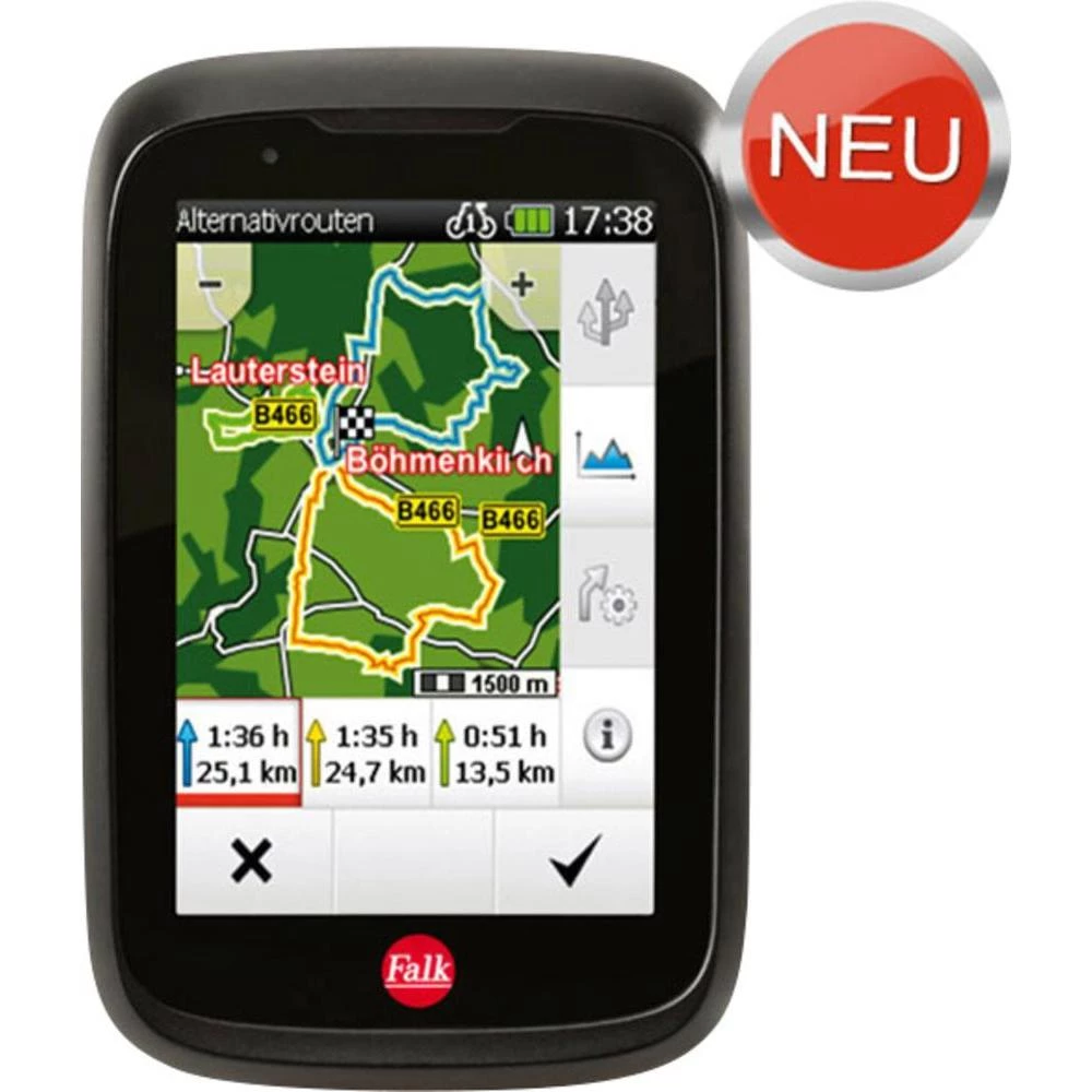 GPS vanjski navigacijski uređaj Falk Tiger Geo bicikl, geo-kaširanje, šetnja slika