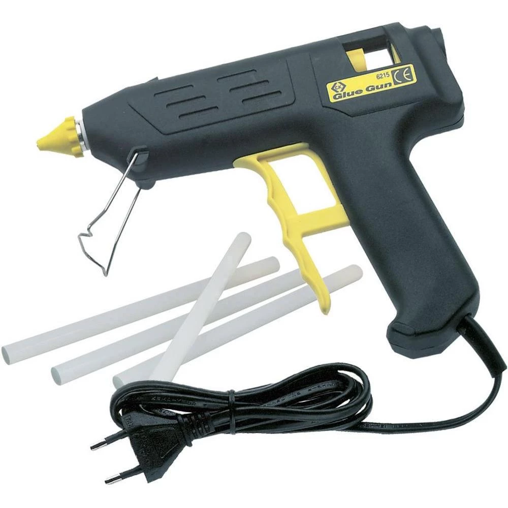 Pištolj s vrućim ljepilom C.K. + 27 patrona s ljepilom 80 W promjer ljepljivog štapića 11 mm slika