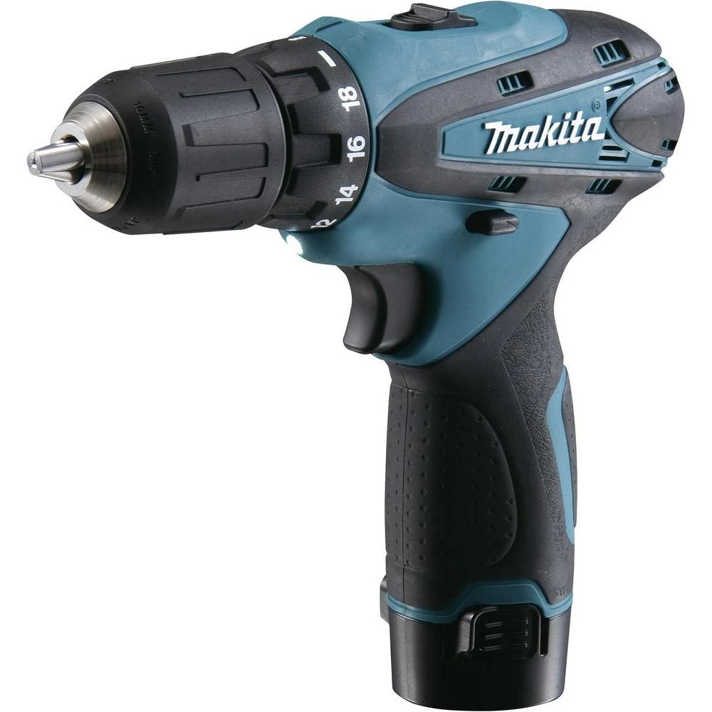Makita DF330DWJ akumulatorska bušilica-odvijač 10.8 V 1.3 Ah Li-Ion uklj. 2. akumulatora, uklj. kovčeg slika