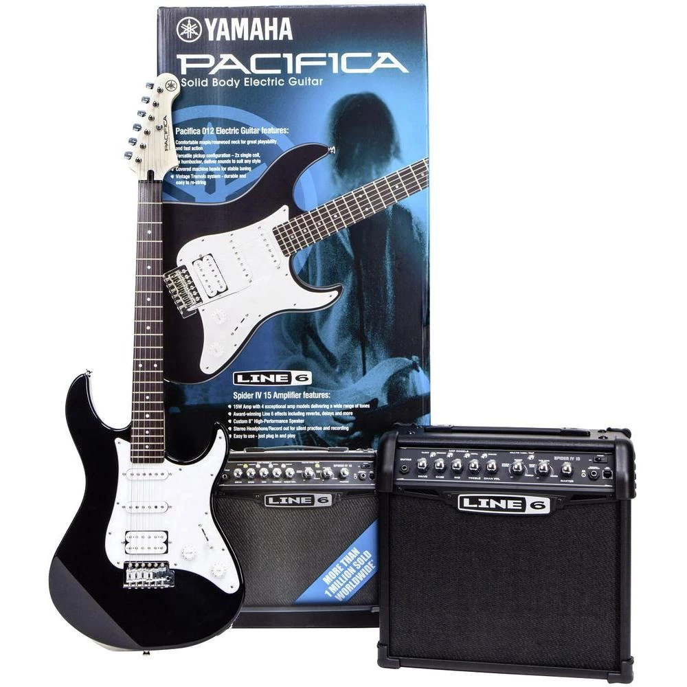 Komplet s električnom gitarom Yamaha SPIDER PACK crna uklj. pojačalo slika