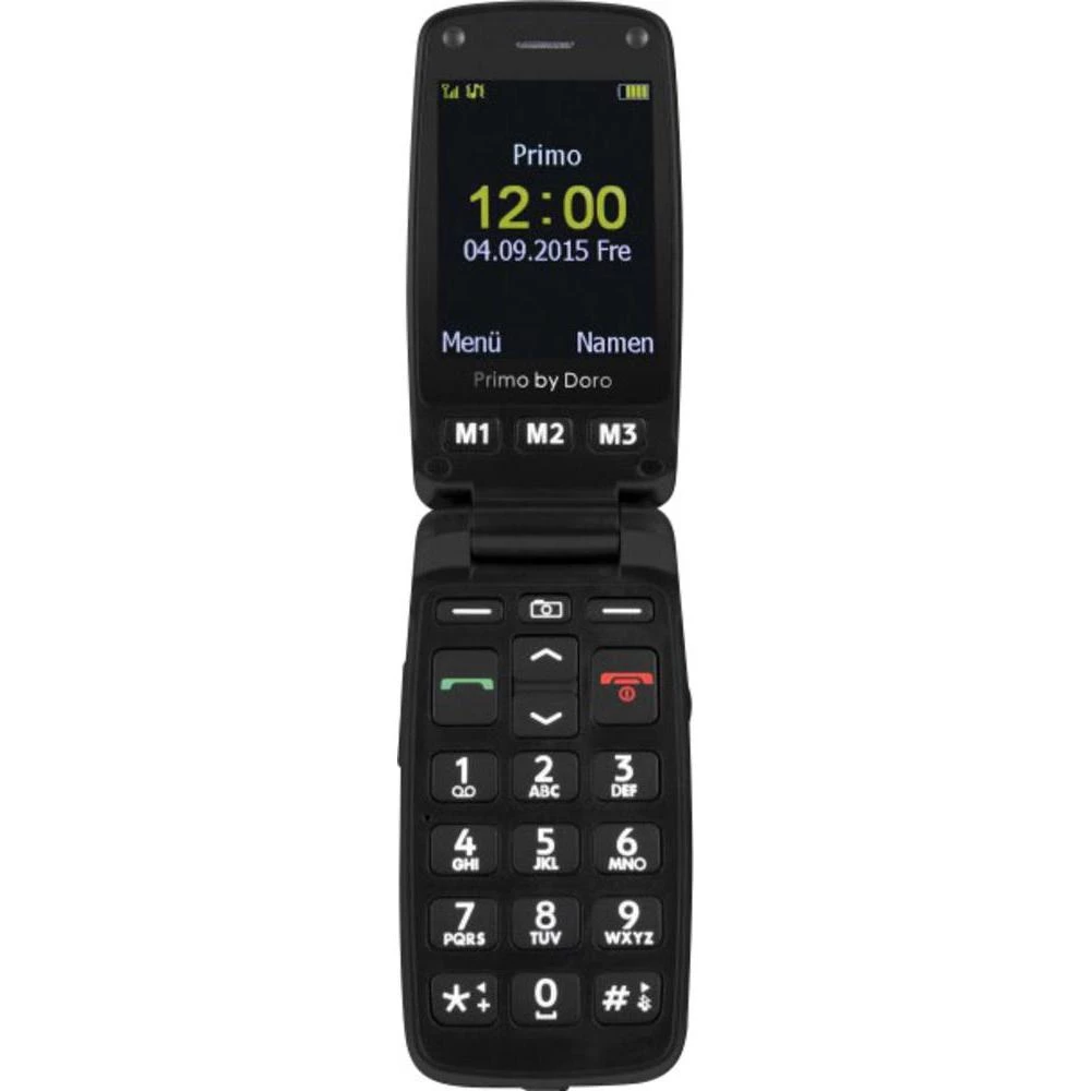 Primo by DORO 406 Mobilni telefon za starije osobe, crne boje slika