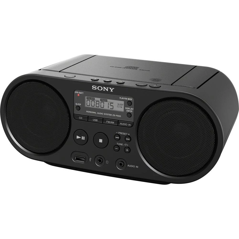 DAB+ CD-radio Sony ZS-PS55B AUX, CD, USB crne boje slika