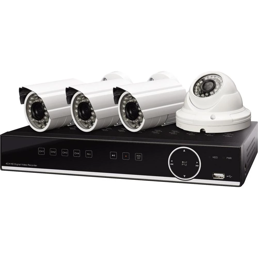 Analogna High Definition CCTV NVR DN-16120 Digitus s 4 vanjske kamere slika