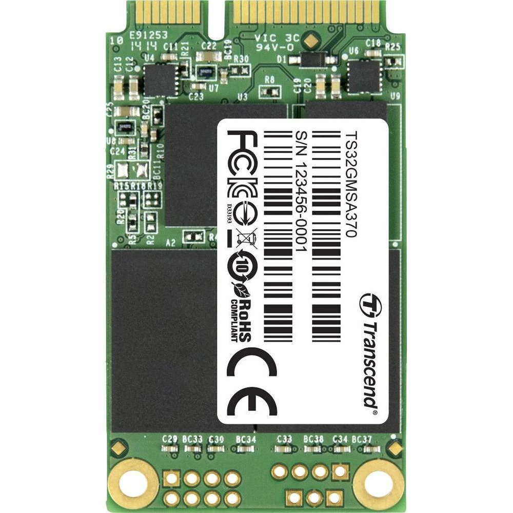 Unutarnji mSATA tvrdi disk SSD 32 GB Transcend Retail TS32GMSA370 mSATA slika