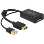HDMI / DisplayPort adapter [1x HDMI-utikač - 1x DisplayPort utičnica] crne boje, pozlaćeni utični kontakti, s feritnom jezgrom D