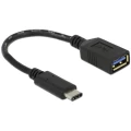 USB 3.0 adapter [1x USB-C™ utikač - 1x USB 3.0 utičnica A] crne boje Delock slika