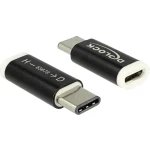 USB 2.0 adapter [1x USB-C™ utikač - 1x USB 2.0 utičnica Micro-B] crne boje Delock