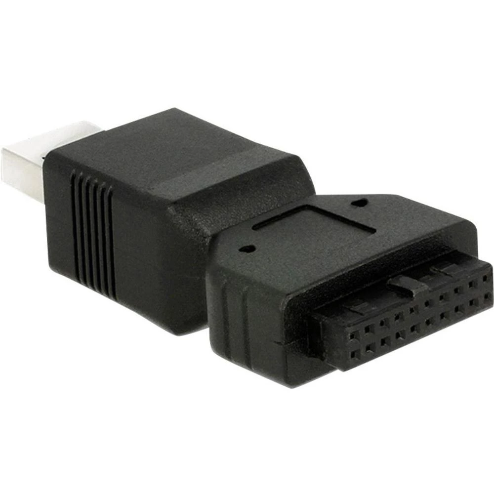 USB 3.0 adapter [1x USB 3.0 utičnica intern 19pol. - 1x USB 3.0 utikač A] crne boje Delock slika