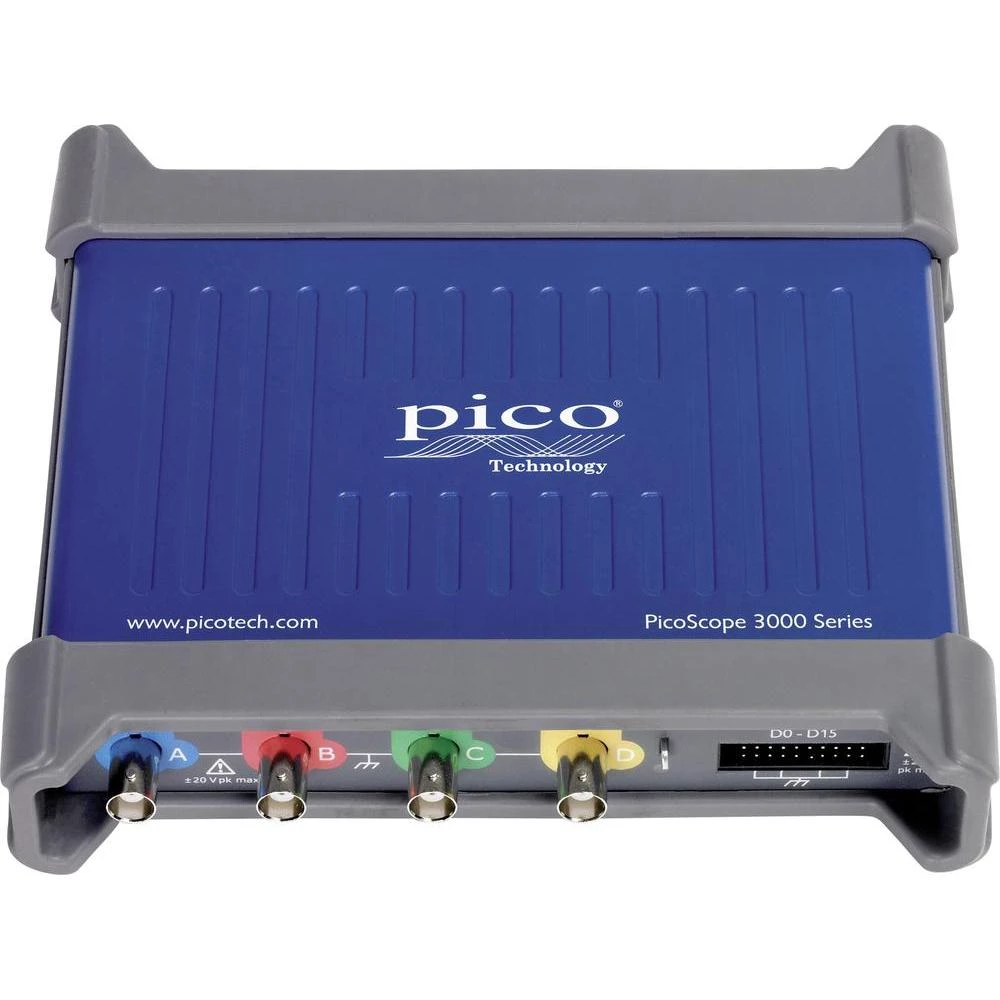 USB-osciloskop za računalo pico PicoScope 3404D MSO 70 MHz 20-kanalni 250 MSa/s 32 Mpts digitalna memorija (DSO), mješoviti sign slika