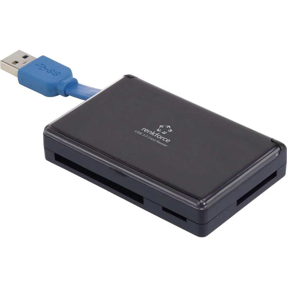 Vanjski čitač memorijskih kartica renkforce USB 3.0 CR41e kutija crna slika