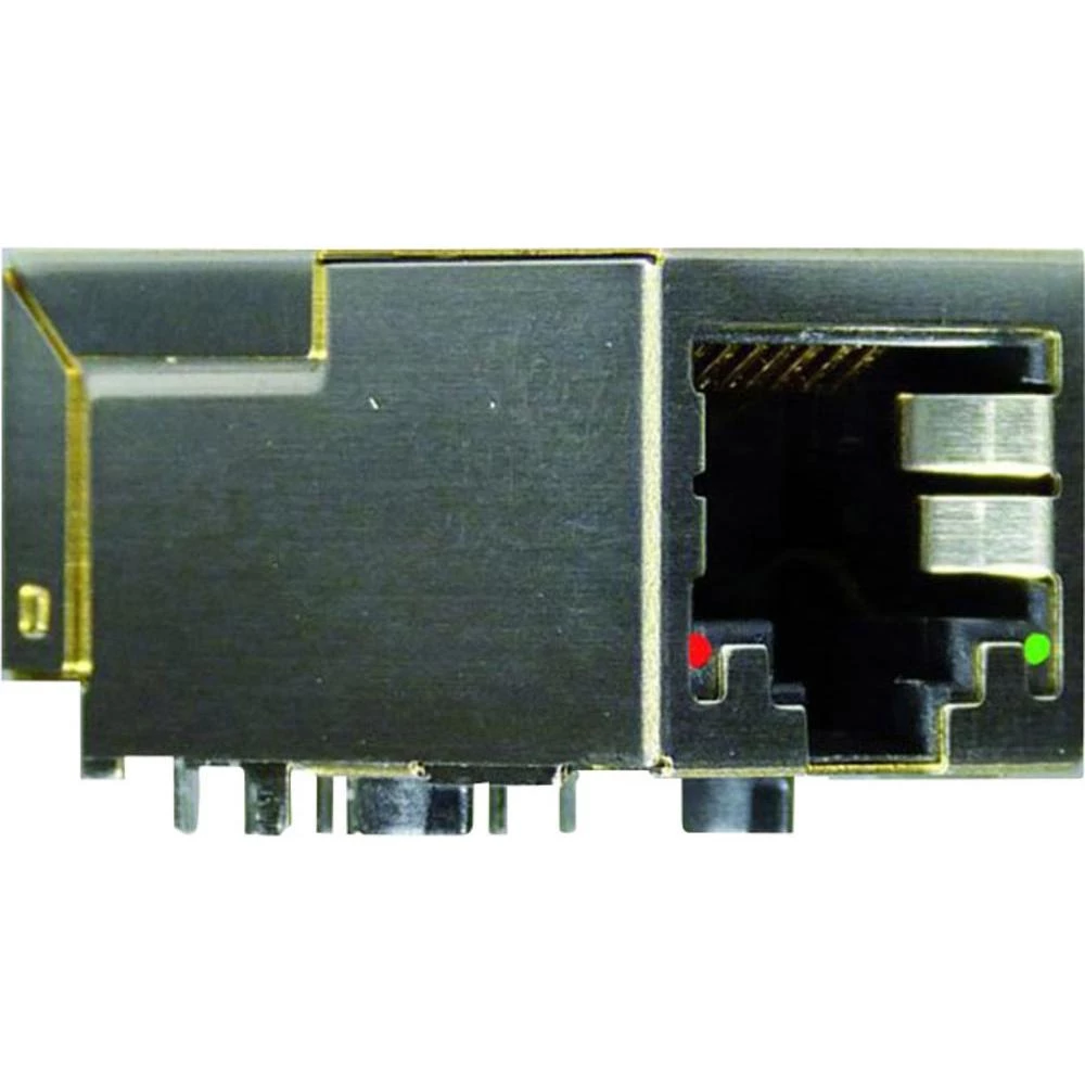 Modularna ugradbena utičnica utičnica, horizontalna ugradnja, br. polova: 8P8C+2 Y-CONJACK-21 metalna, poniklovana Yamaichi Y-CO slika