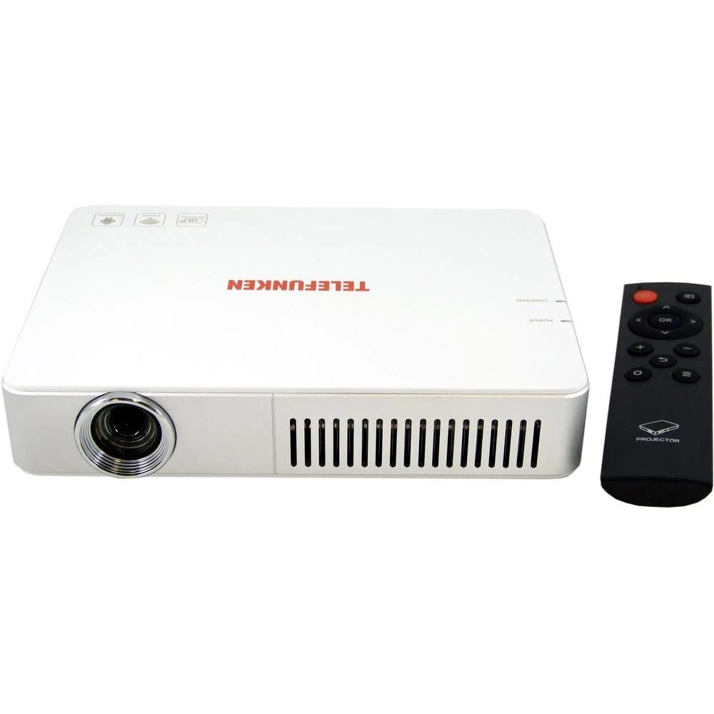 LED projektor DLP700 Telefunken WIFI svjetlina: 700 lm 1280 x 800 WXGA 1000 : 1 bijela slika