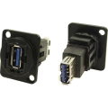 XLR adapter USB A utičnica 3.0 na USB B utičnicu 3.0 adapter, ugradbeni CP30205NMB Cliff sadržaj: 1 kom. slika