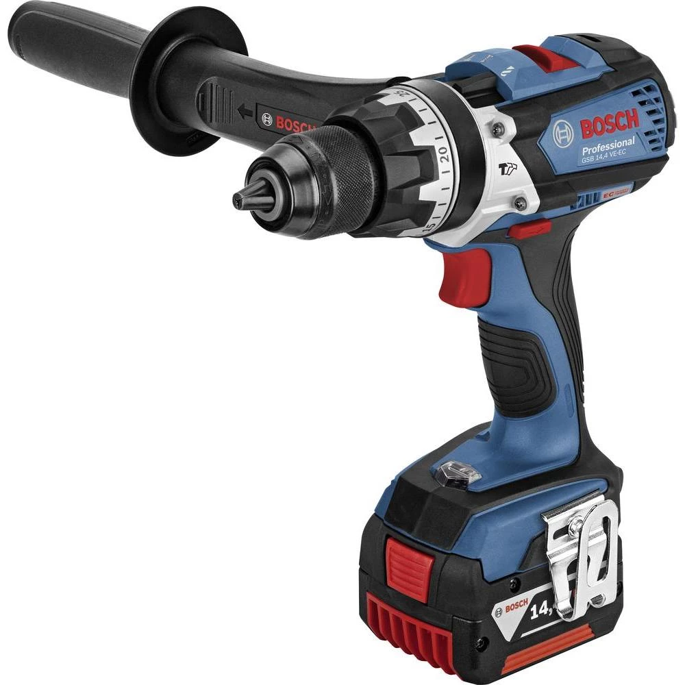 Bosch GSB 14,4 VE-EC akumulatorska udarna bušilica-odvijač 14.4 V 4 Ah Li-Ion uklj. 2. akumulatora, uklj. kovčeg slika