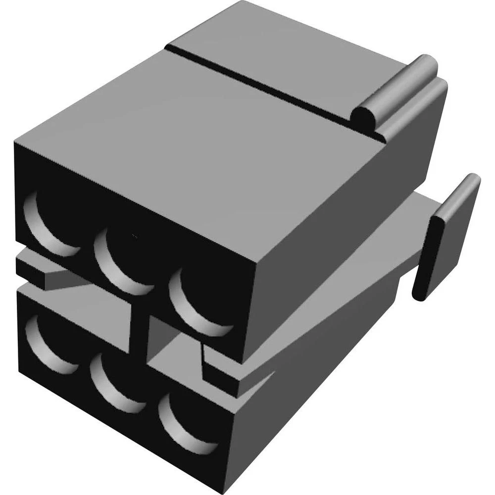 Kućište kabelskog utikača, ukupan broj polova: 6 TE Connectivity 1-480270-0 mjere rastera: 5.08 mm 1 kom. slika