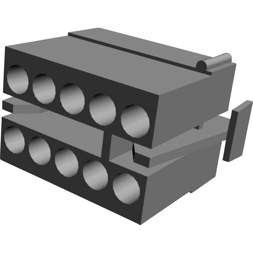Kućište kabelske utičnice, ukupan broj polova: 10 TE Connectivity 1-480285-0 mjere rastera: 5.08 mm 1 kom. slika