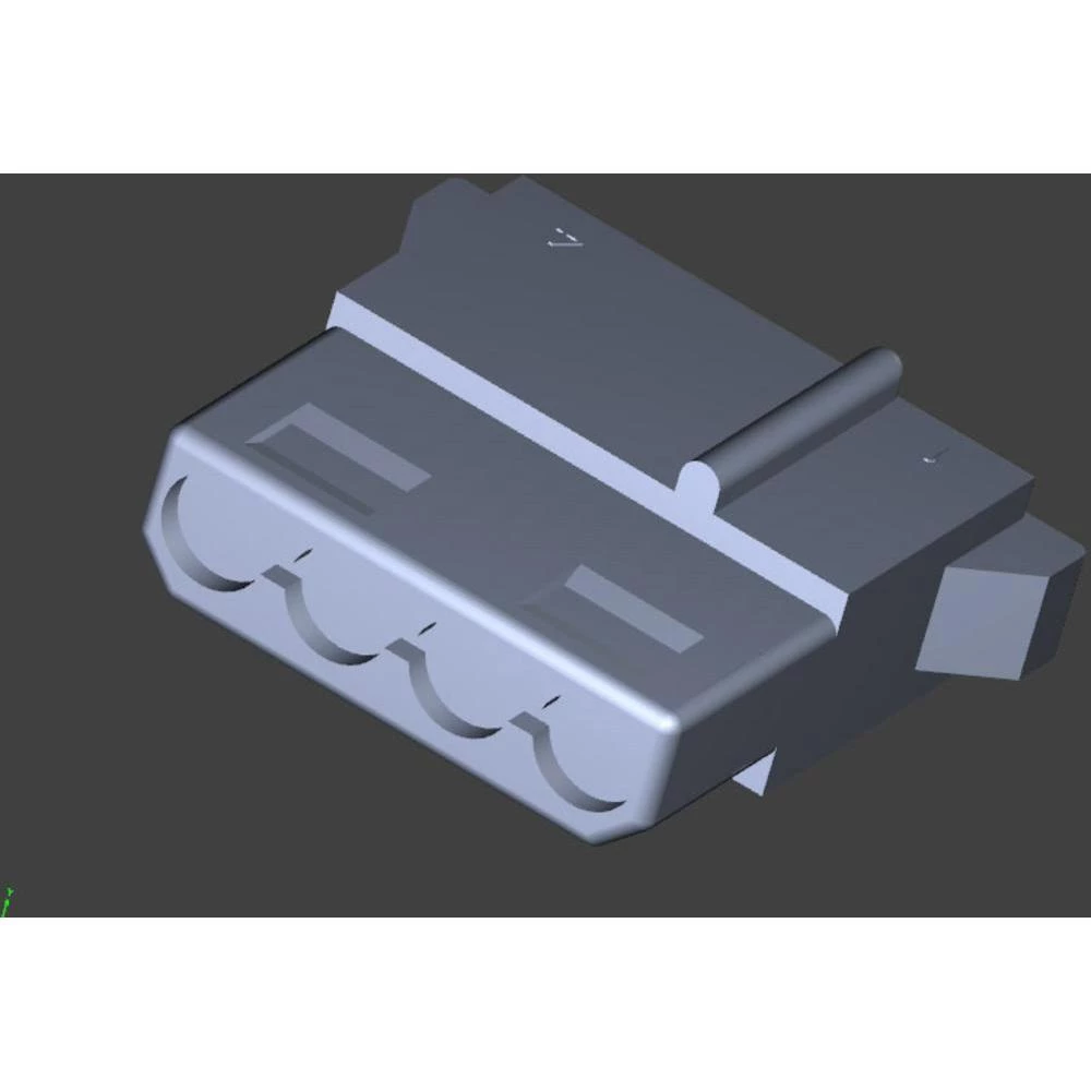 Kućište kabelske utičnice, ukupan broj polova: 4 TE Connectivity 1-480424-0 1 kom. slika