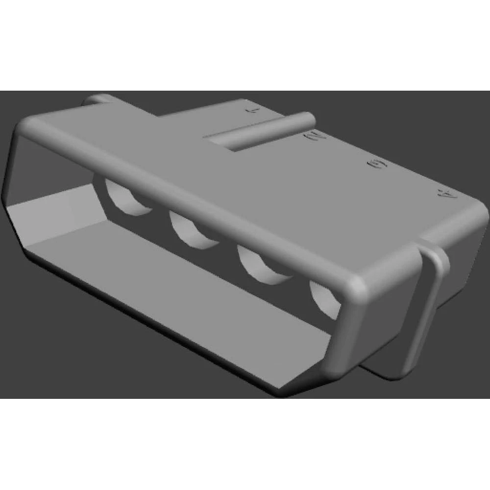 Kućište kabelske utičnice, ukupan broj polova: 4 TE Connectivity 1-480426-0 1 kom. slika