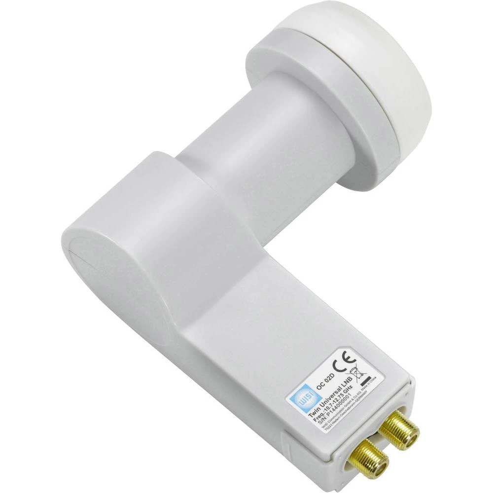 Dvostruki LNB OC 02 D WISI broj sudionika: 2 hvatač signala: 40 mm pozlaćeni priključci, zaštitna od nevremena slika