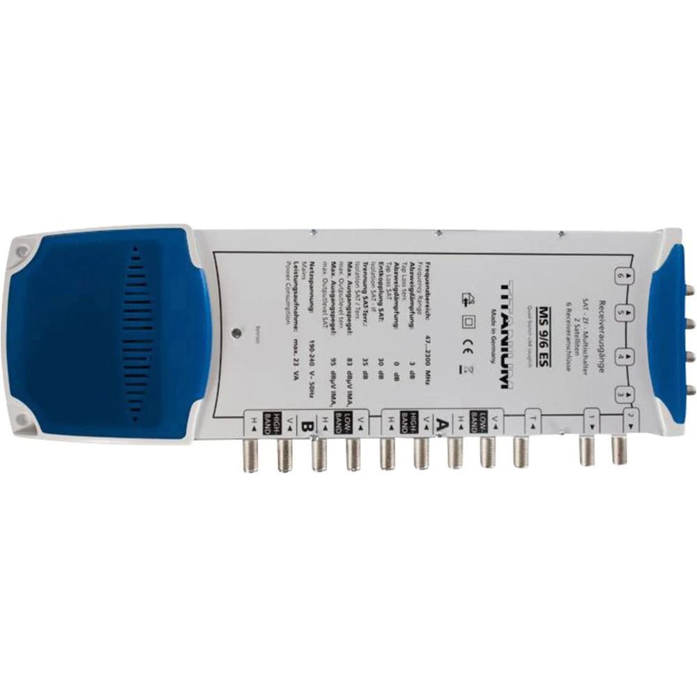 Satelitski višestruki prekidač MS 9/6 ES Smart broj ulaza (višestruki prekidač): 9 (8 SAT/1 zemaljski) broj sudionika: 6 podoban slika