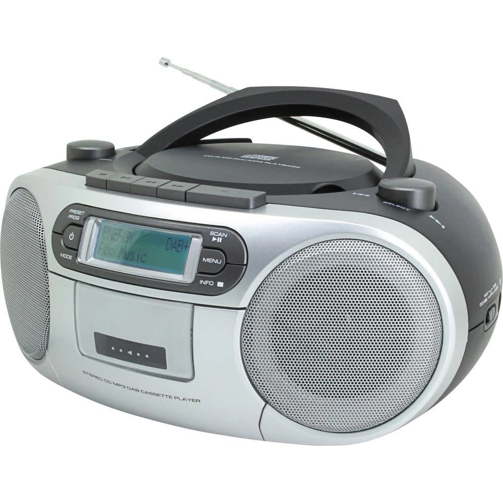 DAB+ CD radio SCD7900 SoundMaster AUX, CD, DAB+, kazeta, UKV, USB crna slika